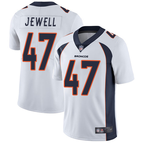 Men Denver Broncos 47 Josey Jewell White Vapor Untouchable Limited Player Football NFL Jersey